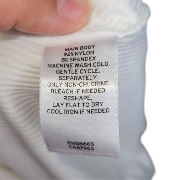 BP. Ribbed Bodysuit, Size Small, White, NWT - Picture 7 of 7